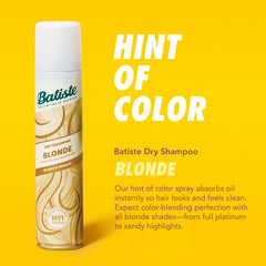 Batiste Champú Seco Rubio: sin agua, combate residuos blancos en rubios.