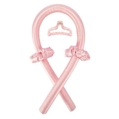 BATOUDE cinta rizar sin calor rosa para rizos suaves y sin daño.