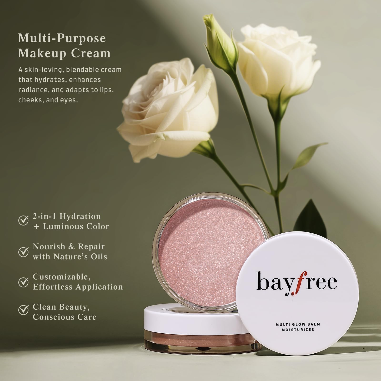 bayfree bálsamo iluminador para párpados, efecto natural