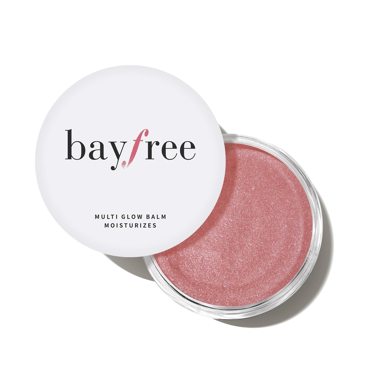 bayfree Multi Glow Balm para aplicación en la cara con brillo suave y natural.