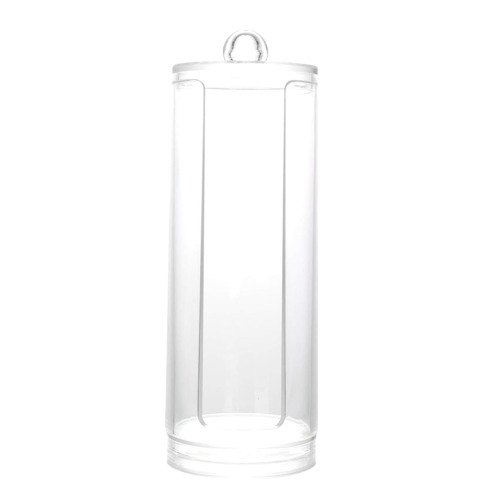 BBDOU dispensador de algodon acrilico transparente para uso diario.