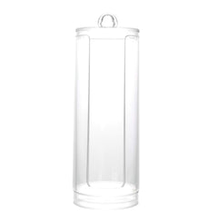 BBDOU dispensador de algodon acrilico transparente para uso diario.
