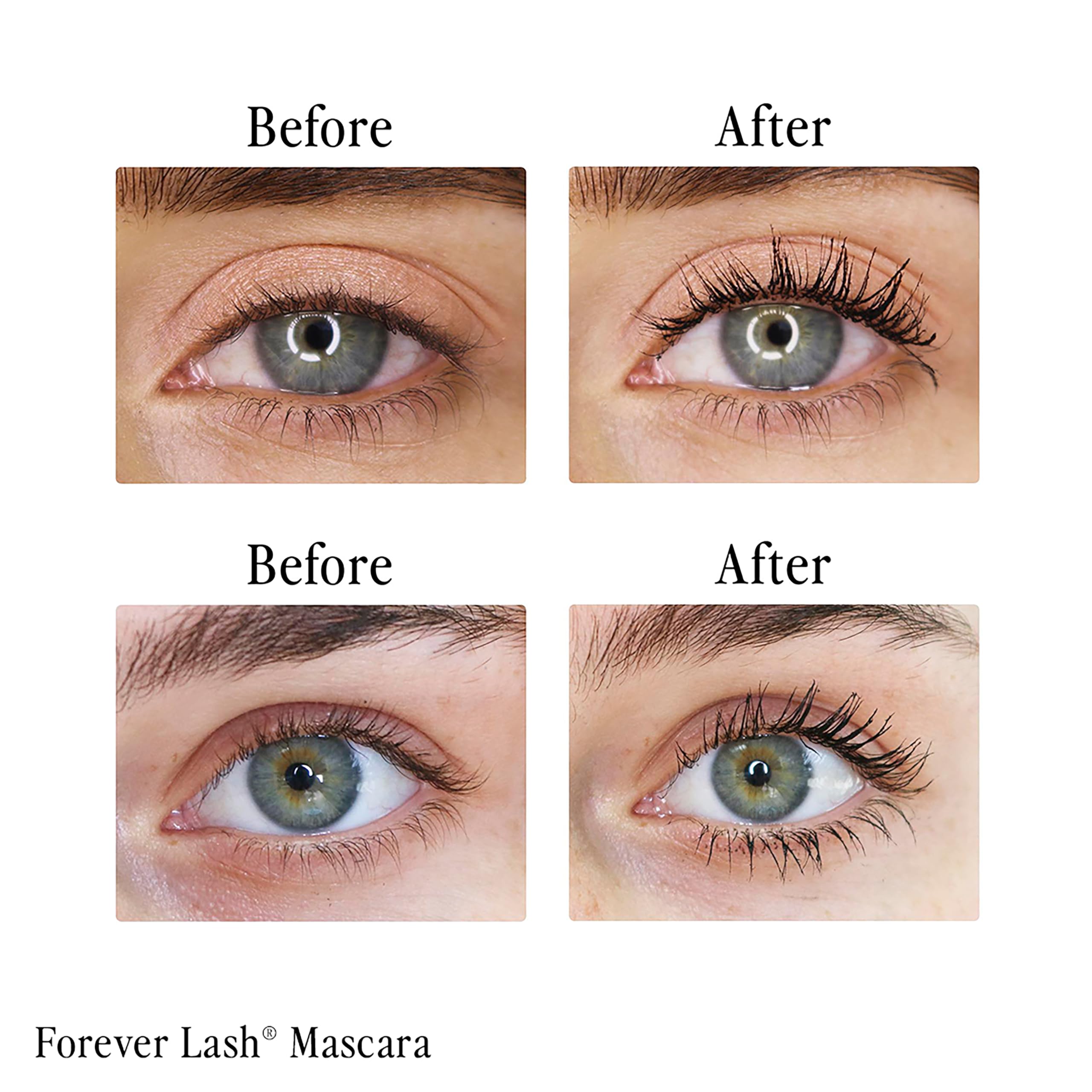 Duración duradera sin manchas con Forever Lash Mascara.