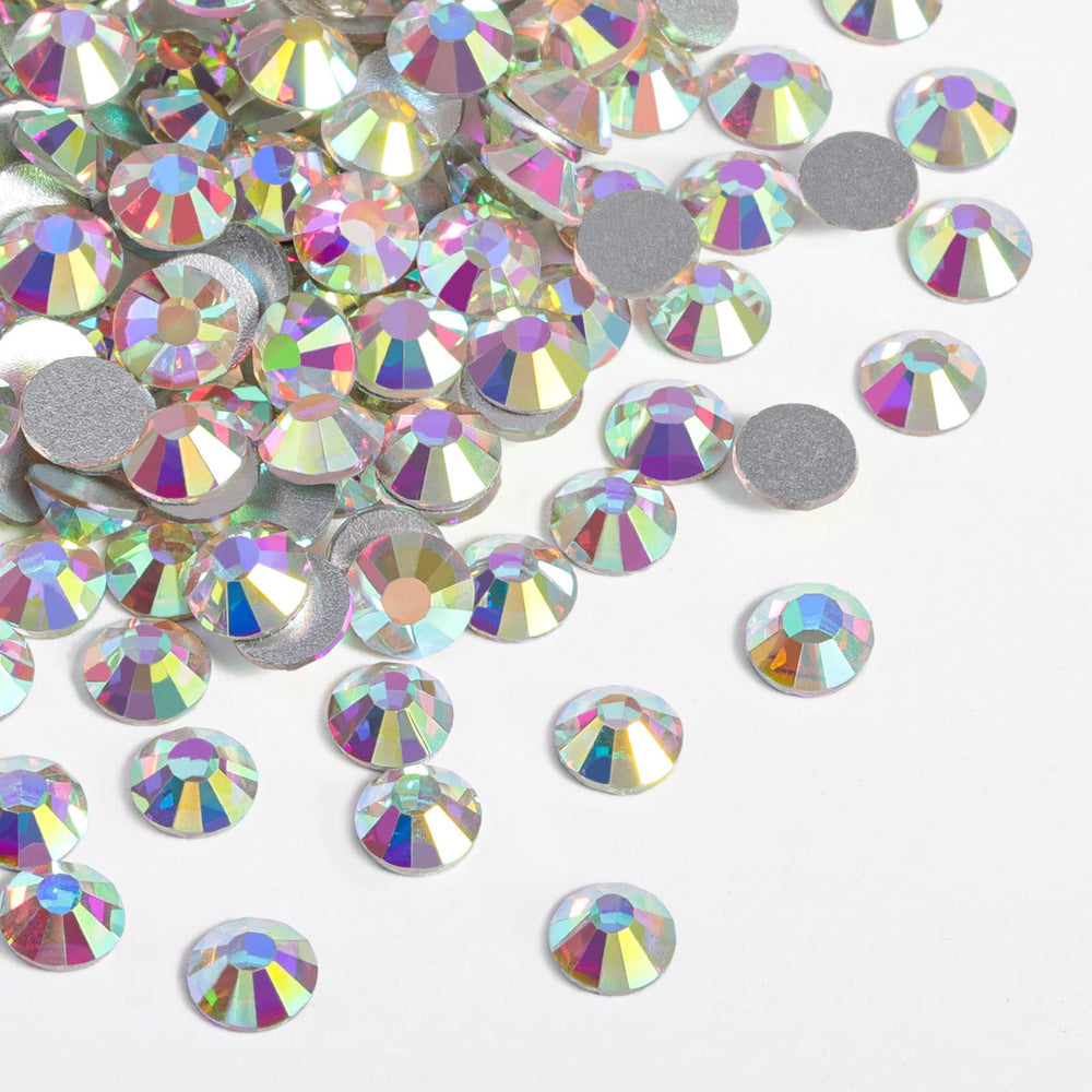 BEADSLAND cristales AB SS16 planos, brillo para uñas y manualidades.