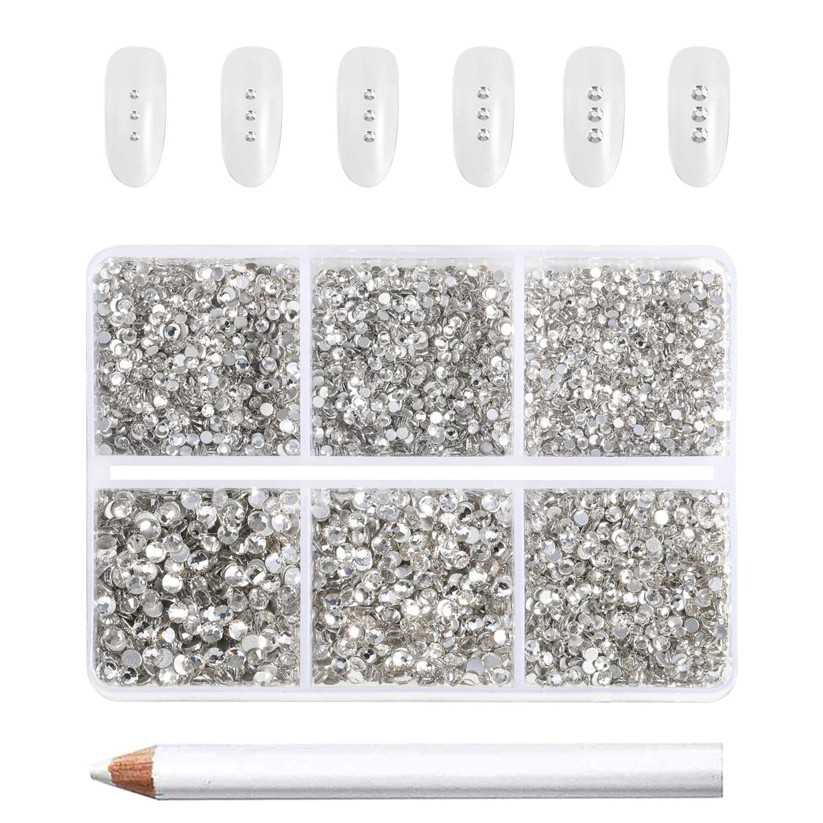 BEADSLAND cristales para uñas SS3-SS4 con brillo intenso