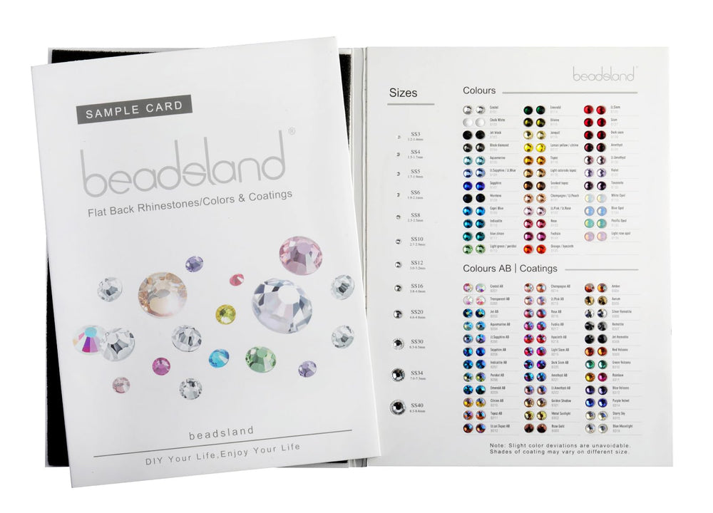 BEADSLAND variedad de colores en cristales para diseños brillantes.