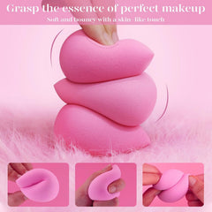 Esponja BEAKEY con punta en lágrima para zonas difíciles y delineadas.