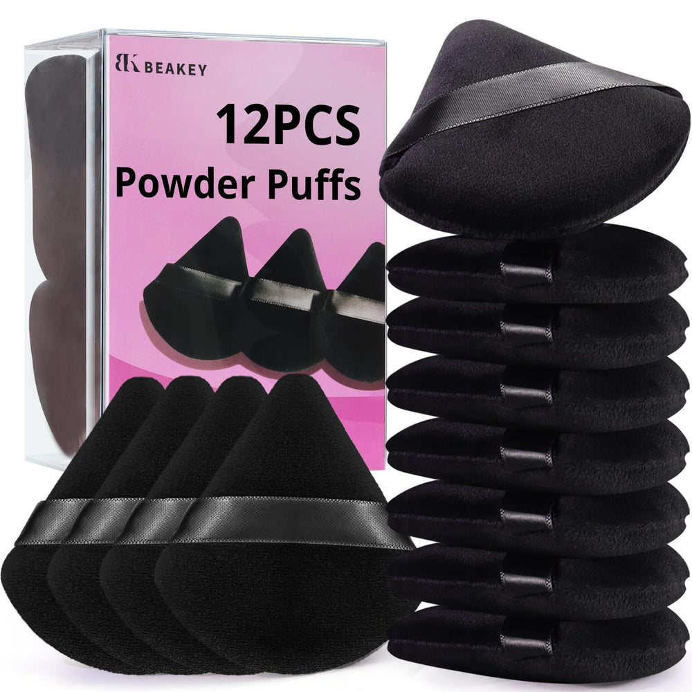 BEAKEY triángulo puff polvos precisos para zonas difíciles.
