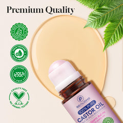 Bealions rodillo de cuarzo rosado para masaje facial y frescura