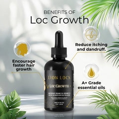 Beard Gains Lion Locs scalp relaxer application calms dryness and itch