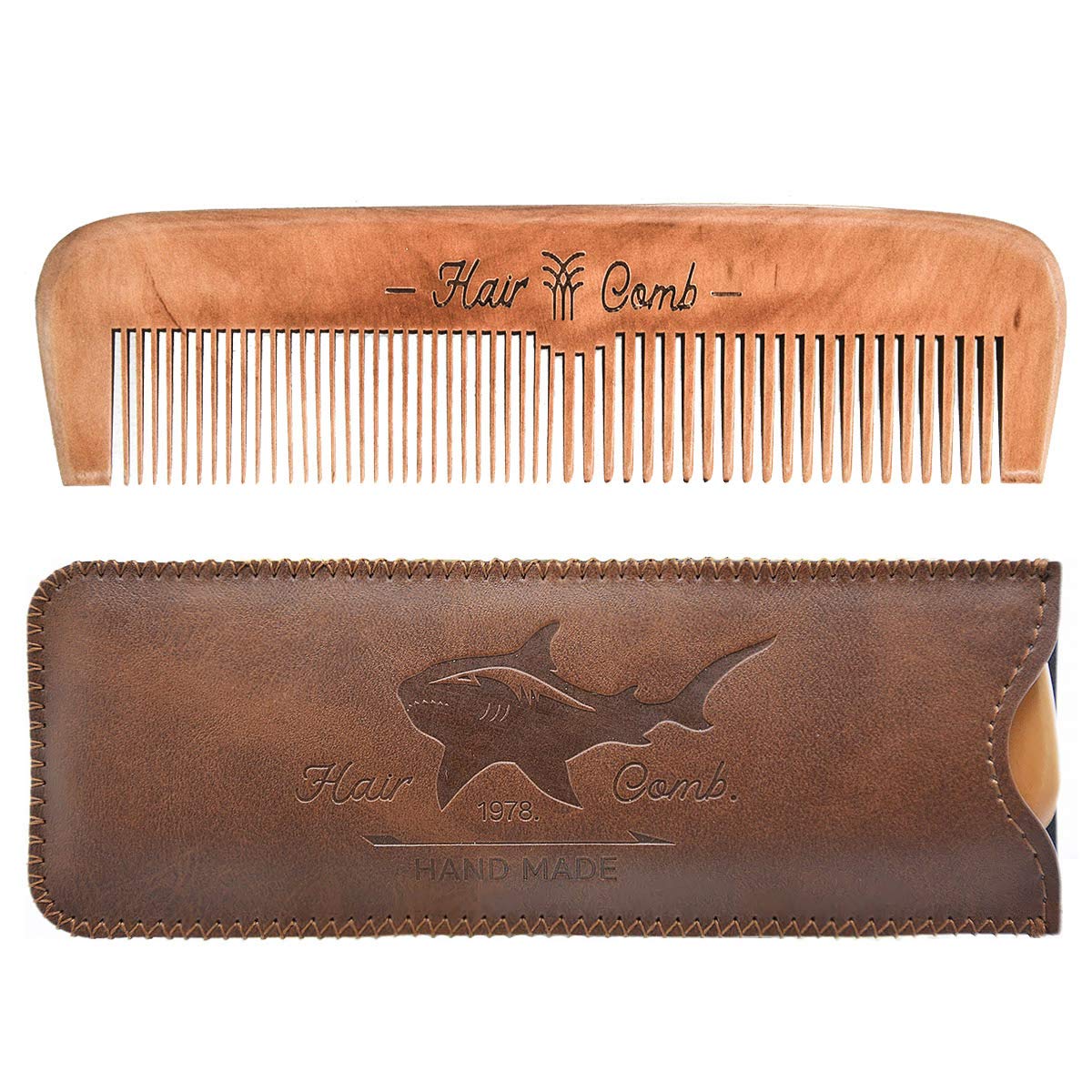 Beard Power peine de madera para barba, uso diario cómodo.