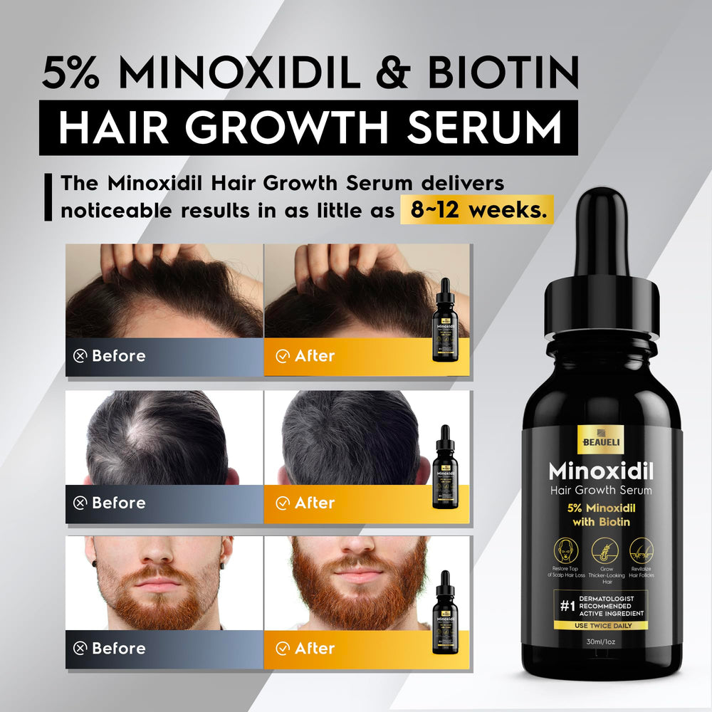 Beaueli Minoxidil con aplicador preciso para aplicación localizada