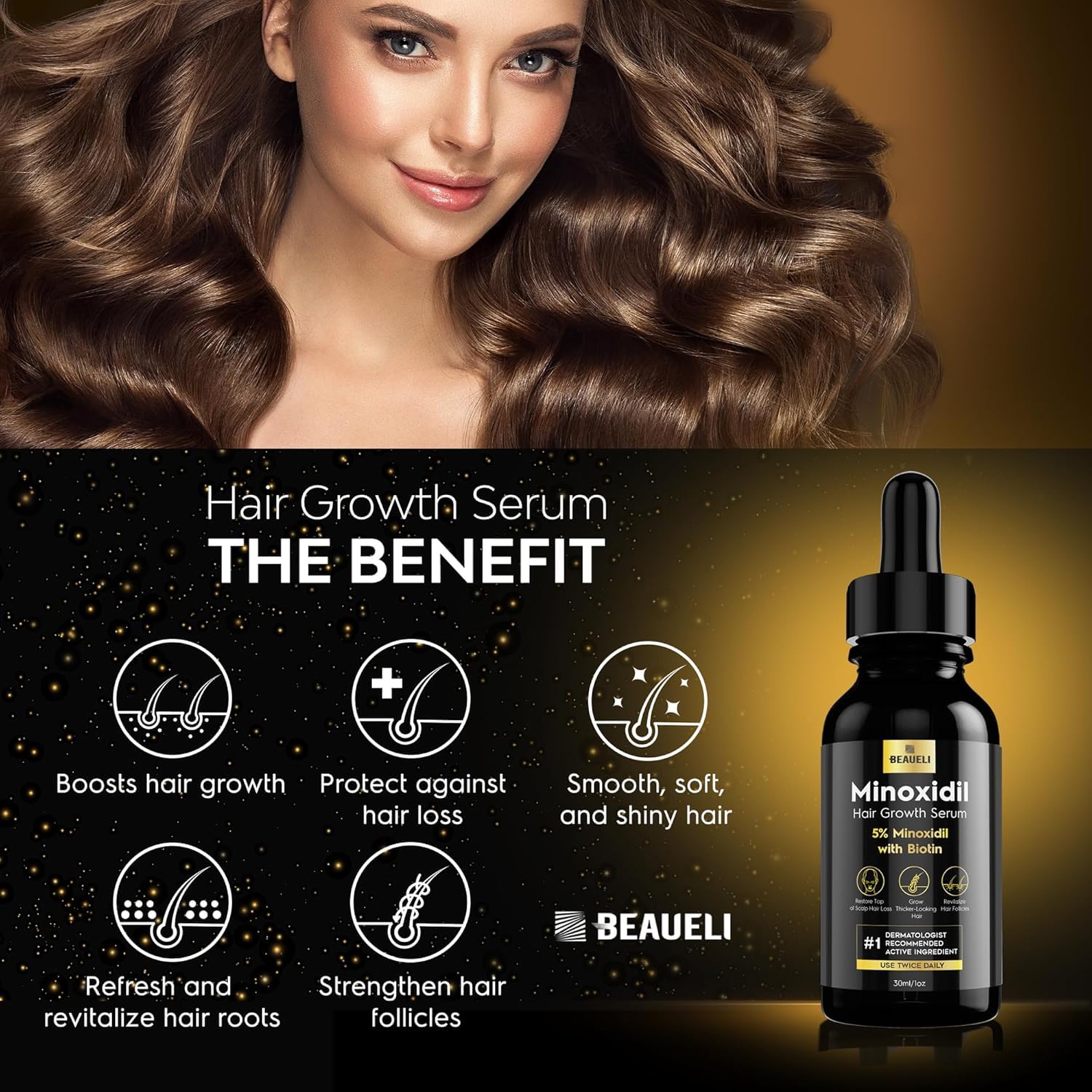 Beaueli serum biotin textura nutritiva para cabello y barba