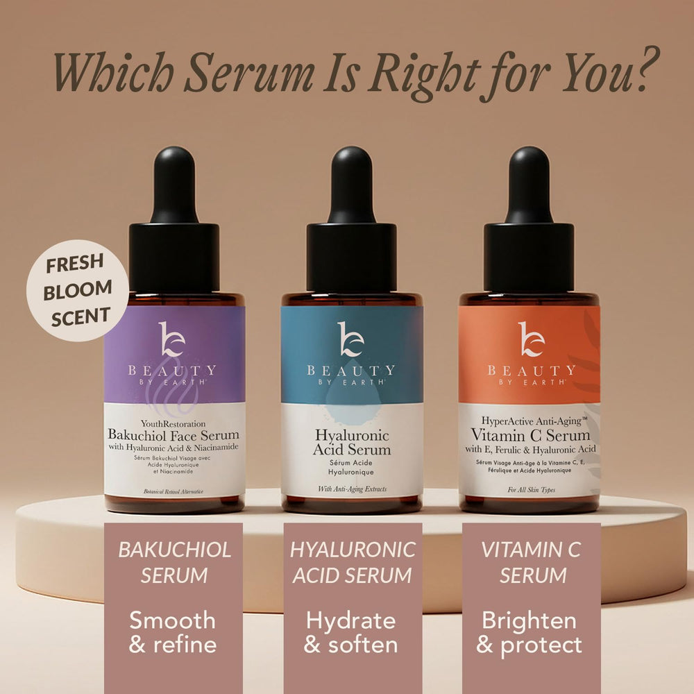 Beauty by Earth Bakuchiol Serum, ritual nocturno de cuidado de la piel