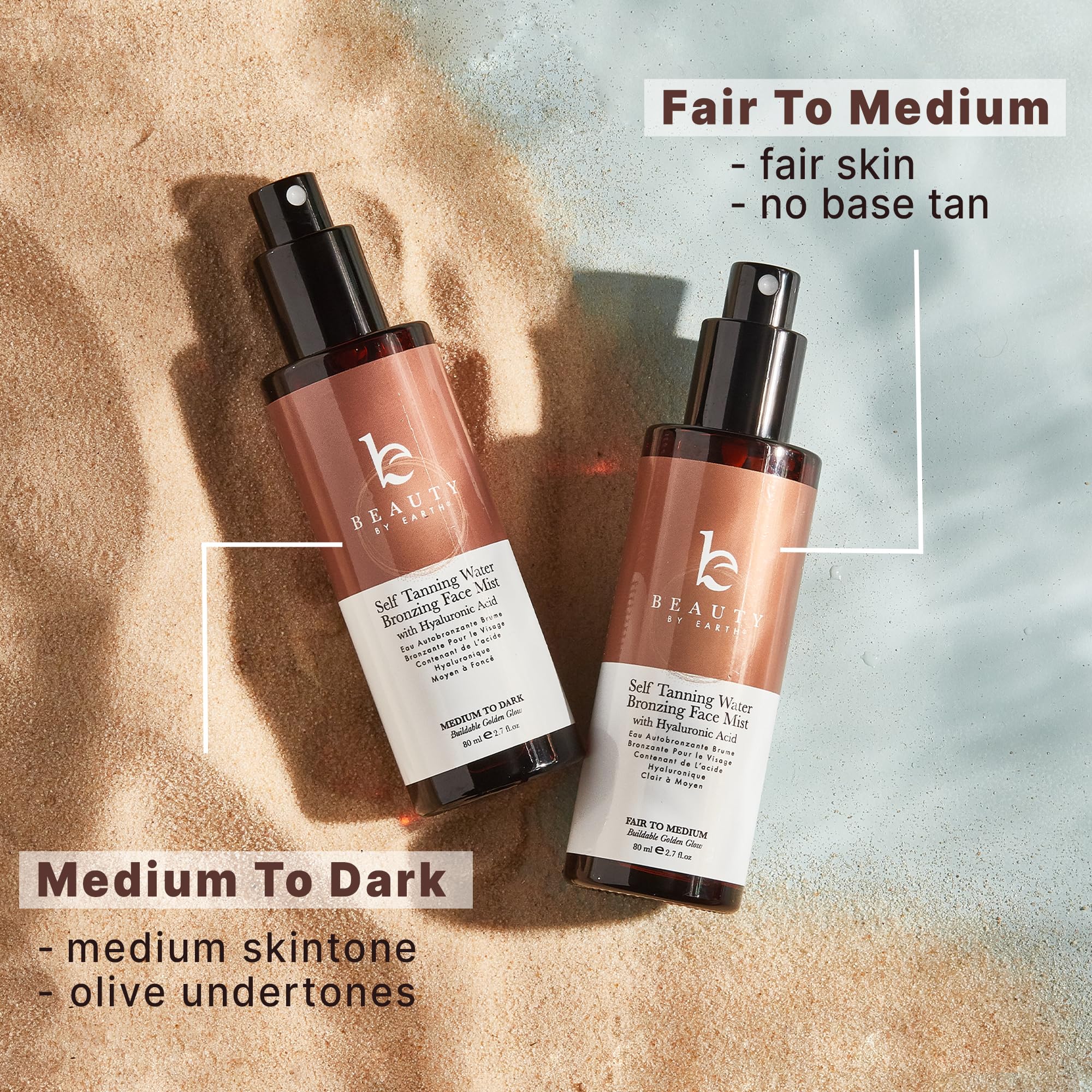 Beauty by Earth bronceador facial perfecto para complementar un estilo bronceado suave