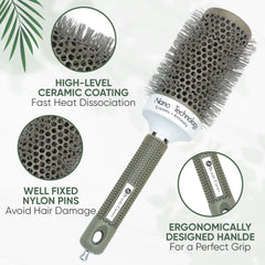 Beauty Carves cilindro ceramico 53mm distribuye calor para secado rápido.