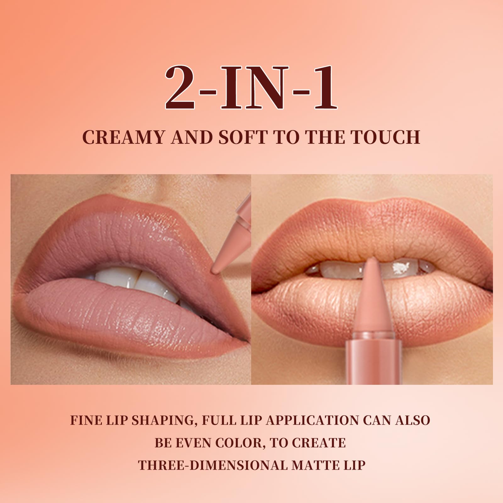 Beauty Glazed aplicación ombre, tonos nude y marrón para combinar