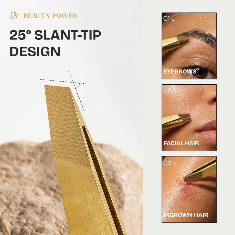 Beauty Power pinzas con afilado de precisión para pelos finos