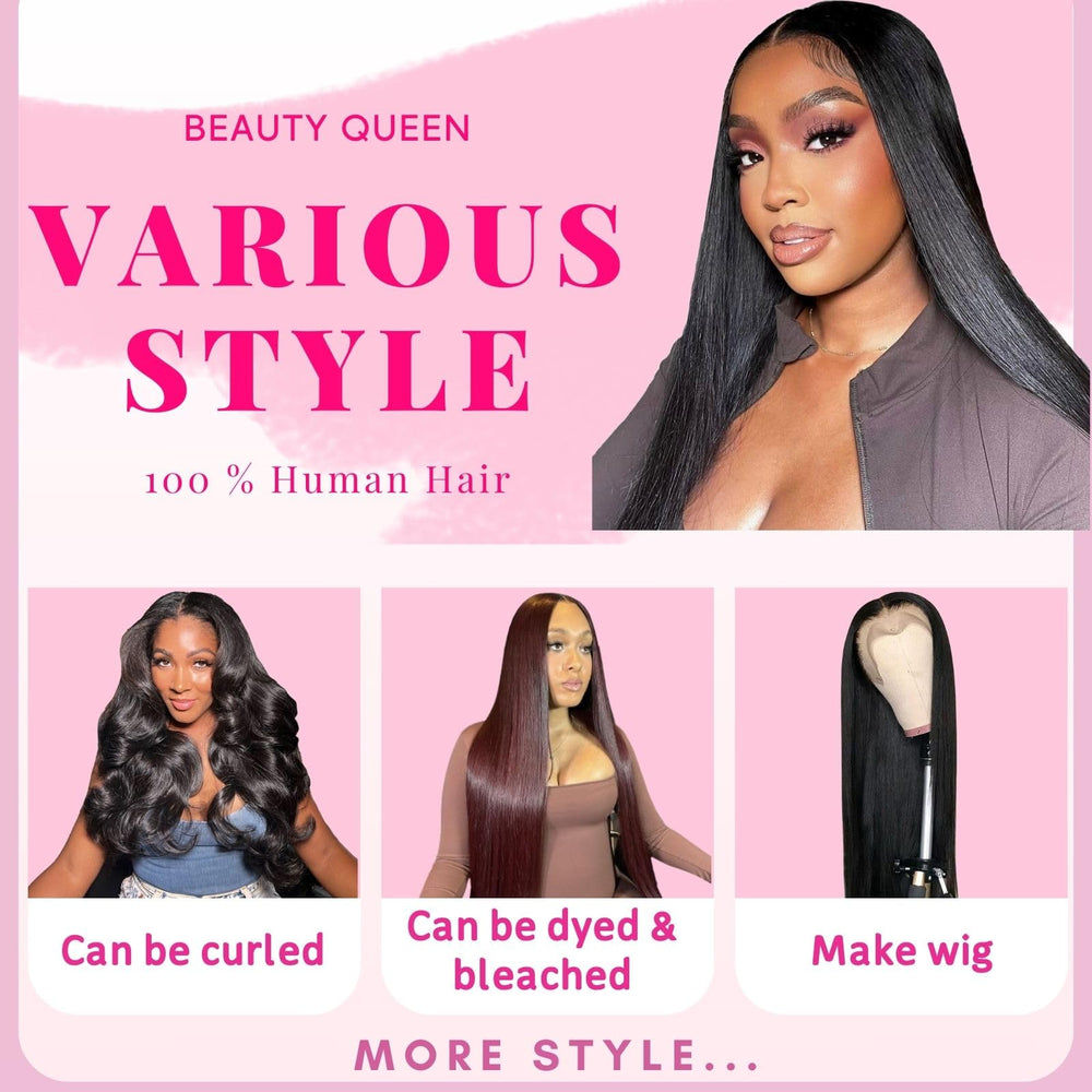 Beauty Queen: costura doble en cabello liso para mayor durabilidad