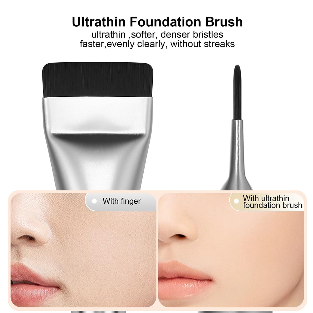 BEAUTYFACTOR brocha maquillaje sintética premium para base líquida