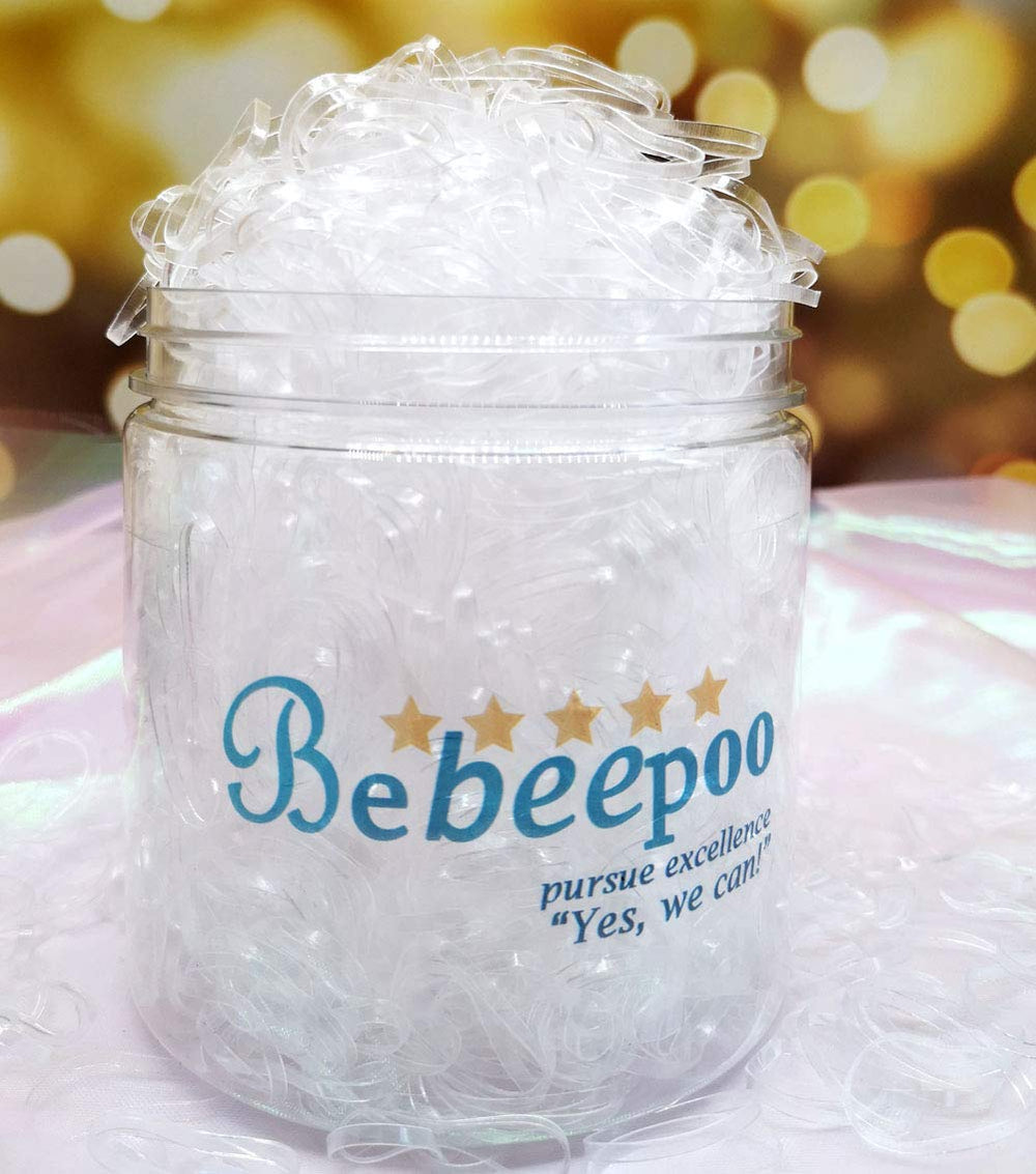 Elásticas BEBEEPOO para trenzas, deslizamiento suave sin enredos