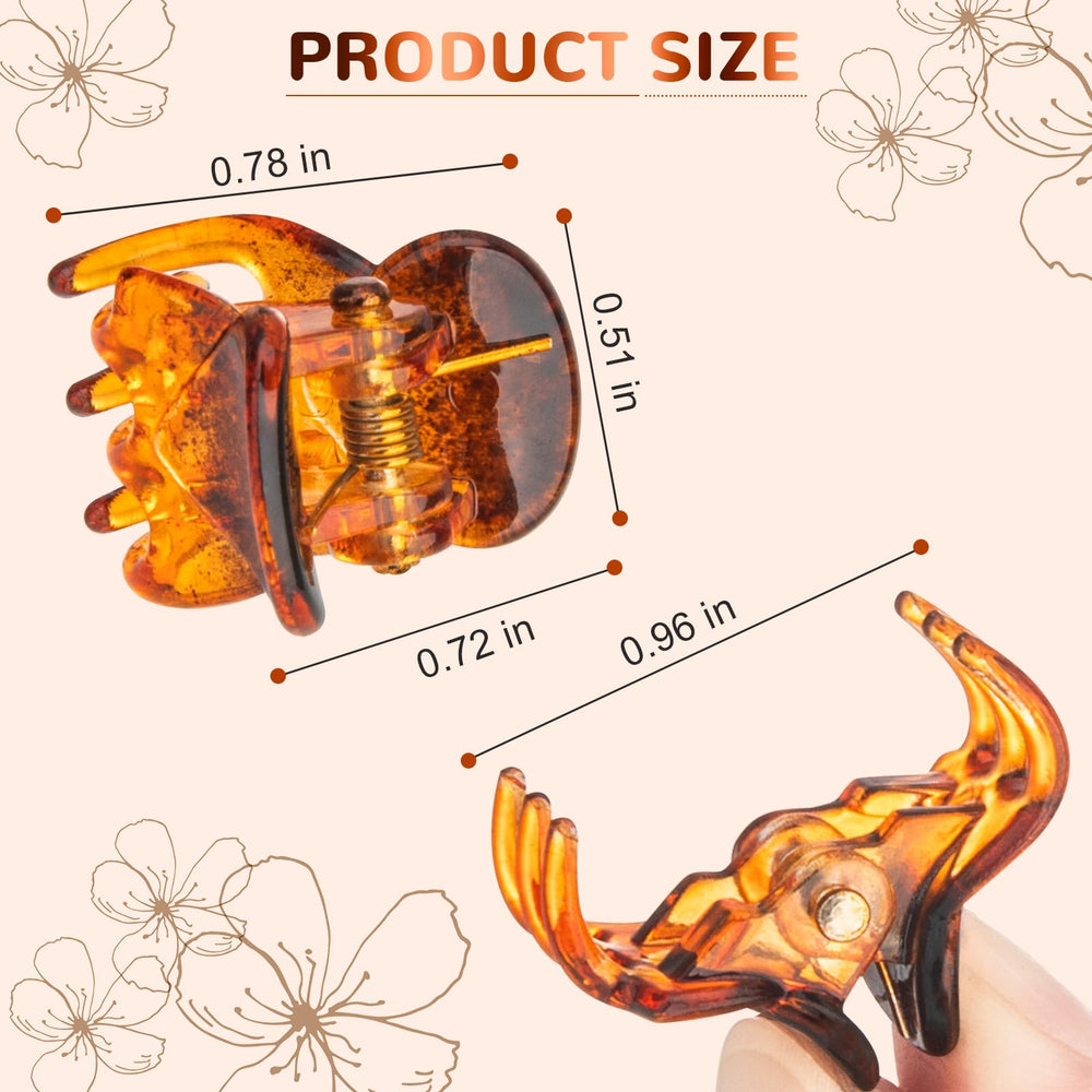 BEBEEPOO Mini Clip transparente para peinados discretos.