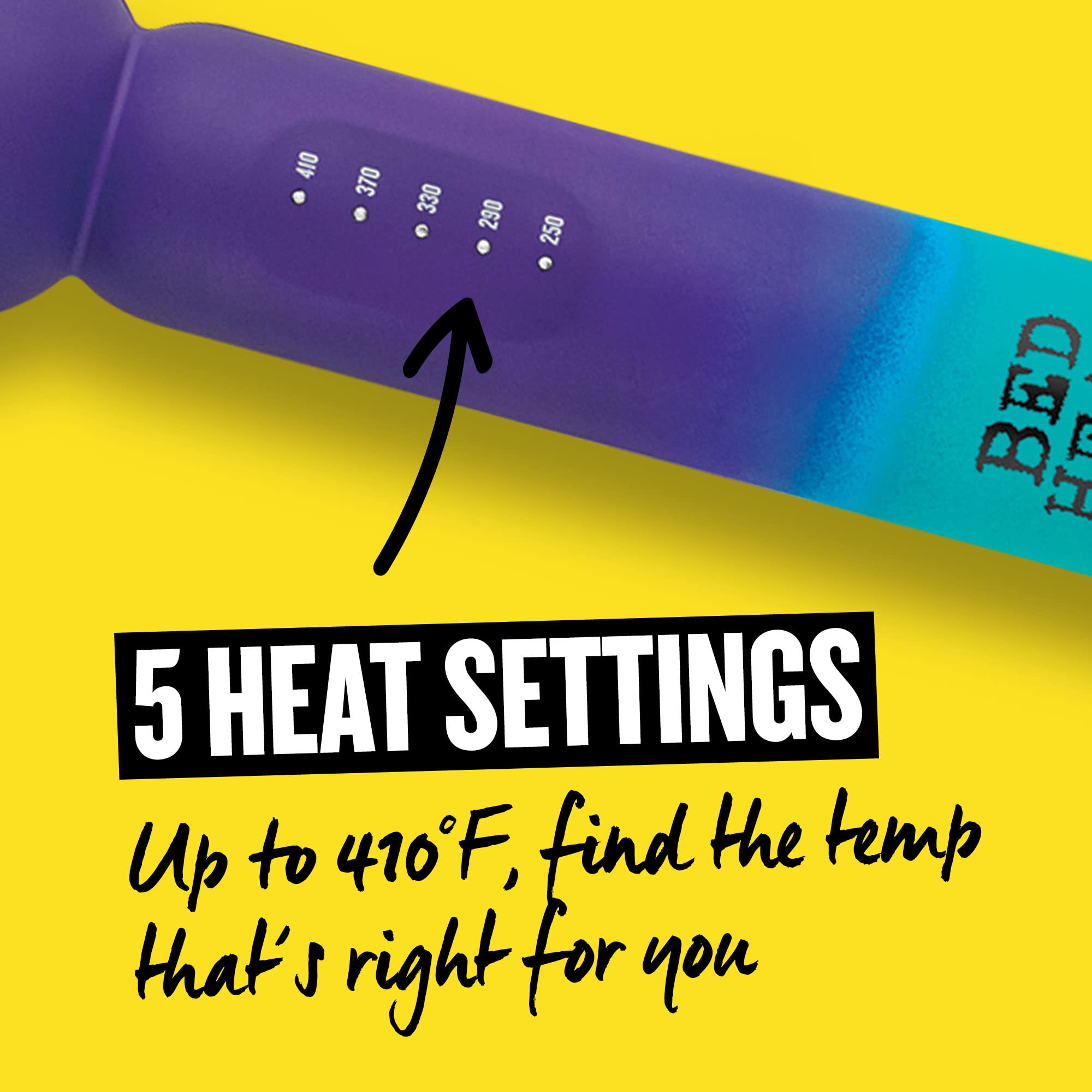 Bed Head Surf’s Up Waver con control LED para temperatura precisa.