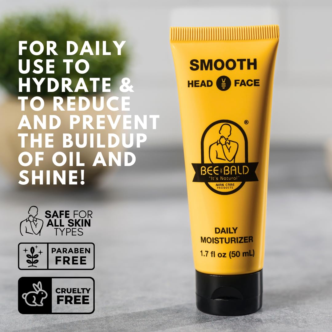 Bee Bald Smooth, cuidado para cabeza y rostro, ideal para piel sensible.