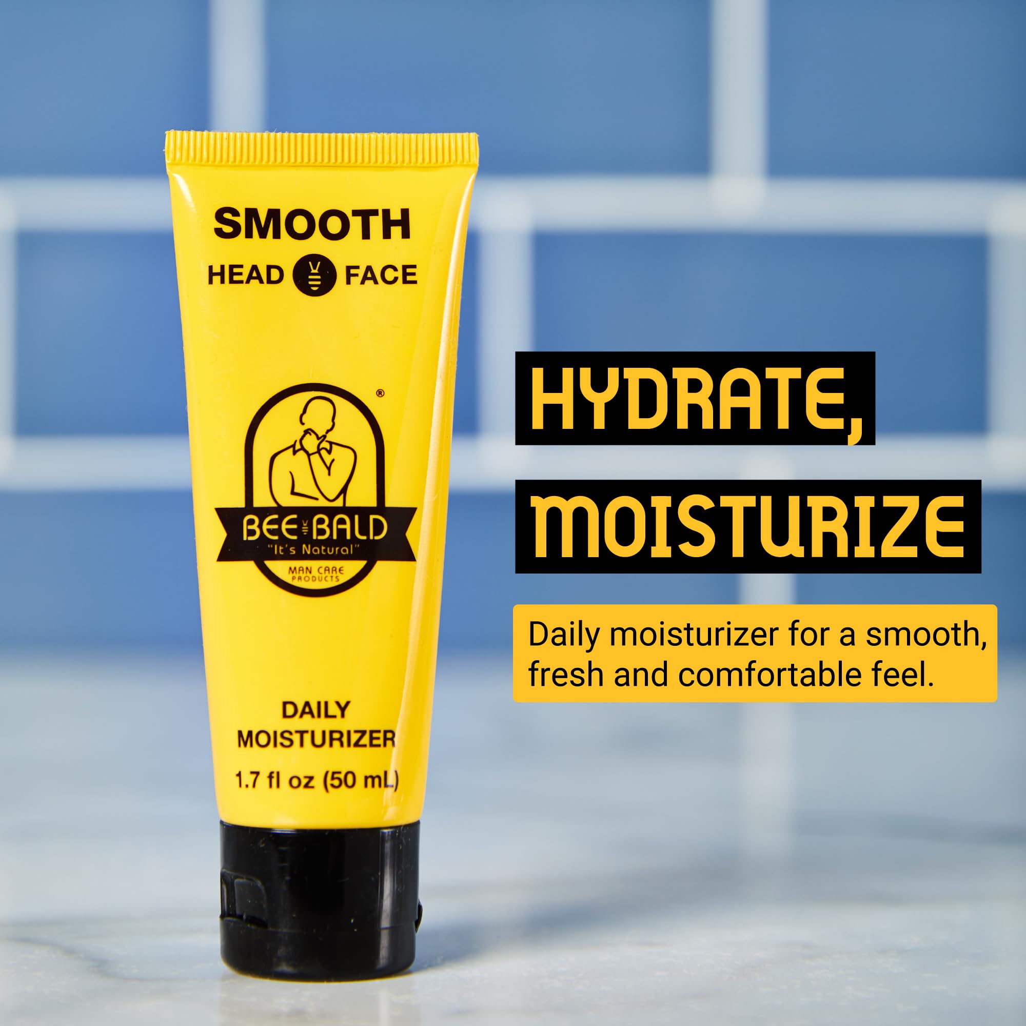 Bee Bald Smooth aplicación dosis mínima para una piel suave y tonificada.