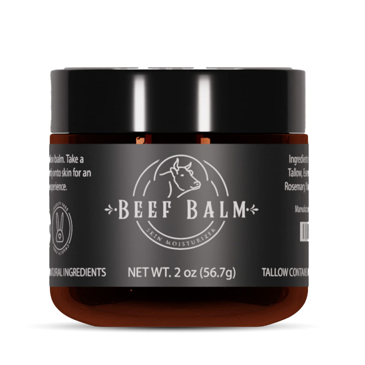 Beef Balm sebo de res crema para piel, hidratación suave.