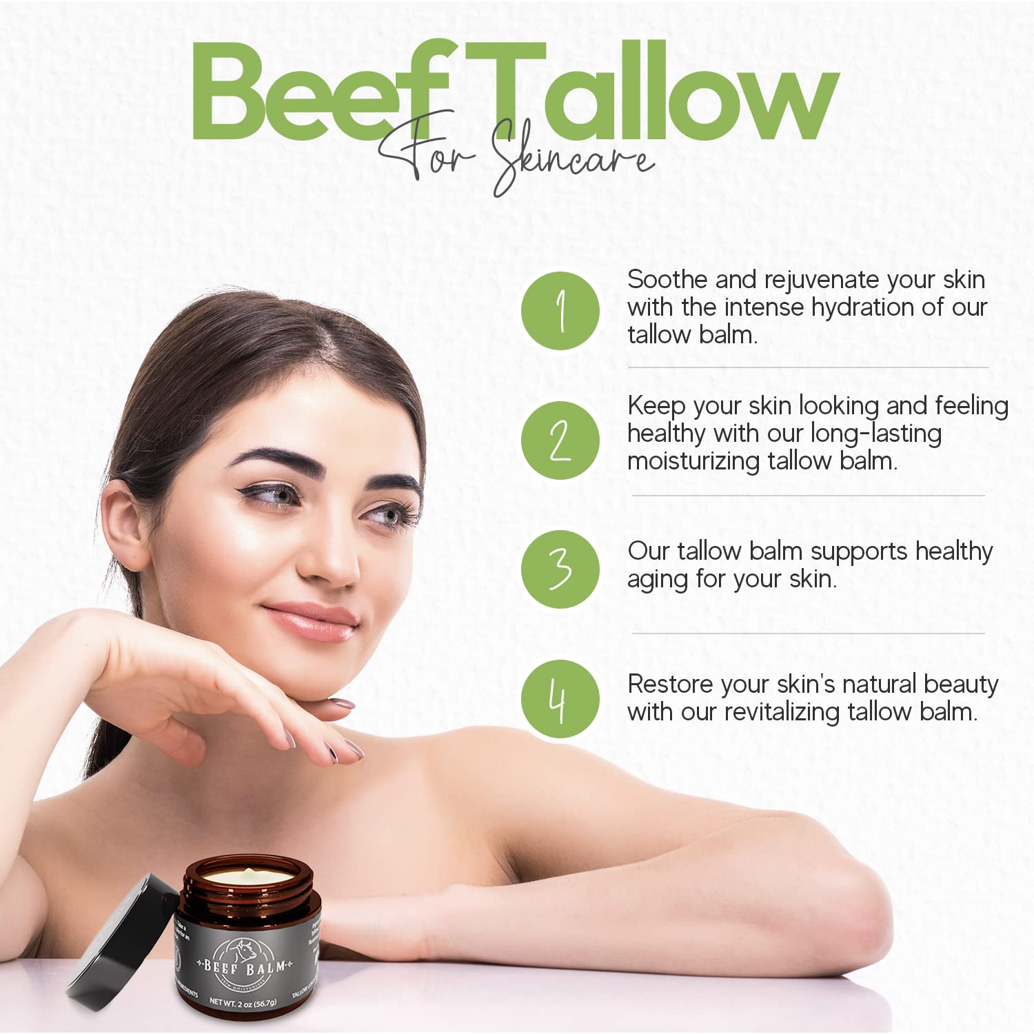 Beef Balm para pies secos, alivio suave y seguro.