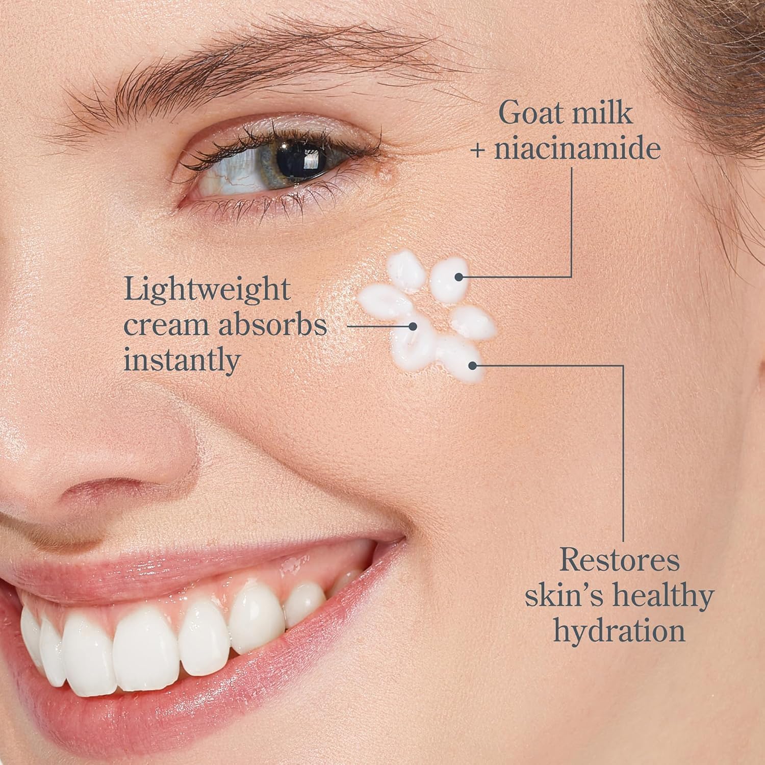 Beekman 1802 Bloom Cream, prebiótico y postbiótico para equilibrio de la piel