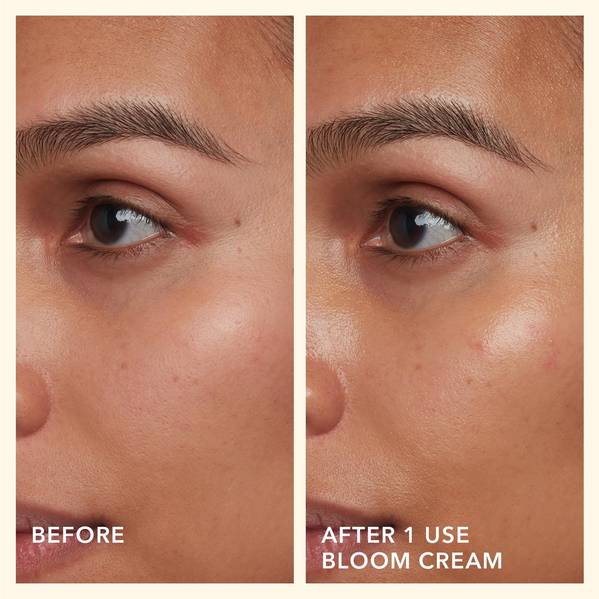 Beekman 1802 Bloom Cream label close-up showing clean, toxin-free formulation.