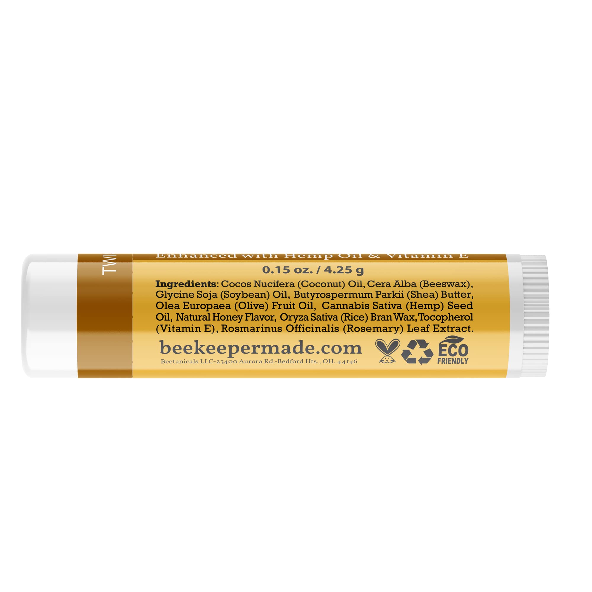Beessential emballage cadeau, baume à lèvres cire d’abeille prêt à offrir.