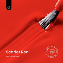 Beetles Esmalte gel rojo, aplicación suave para una manicura precisa.