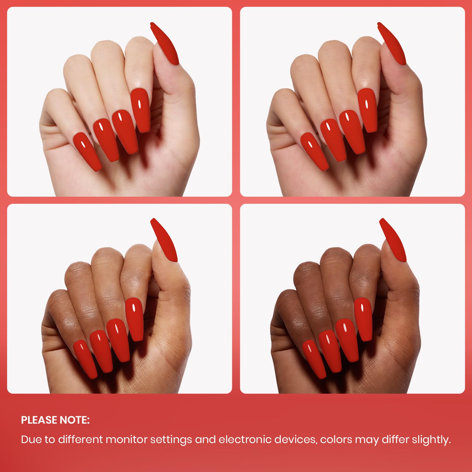Beetles Arte uñas rojo gel, opción casera para un estilo sofisticado.