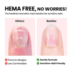 Beetles Base Coat adherencia prolongada para uñas con acabado suave