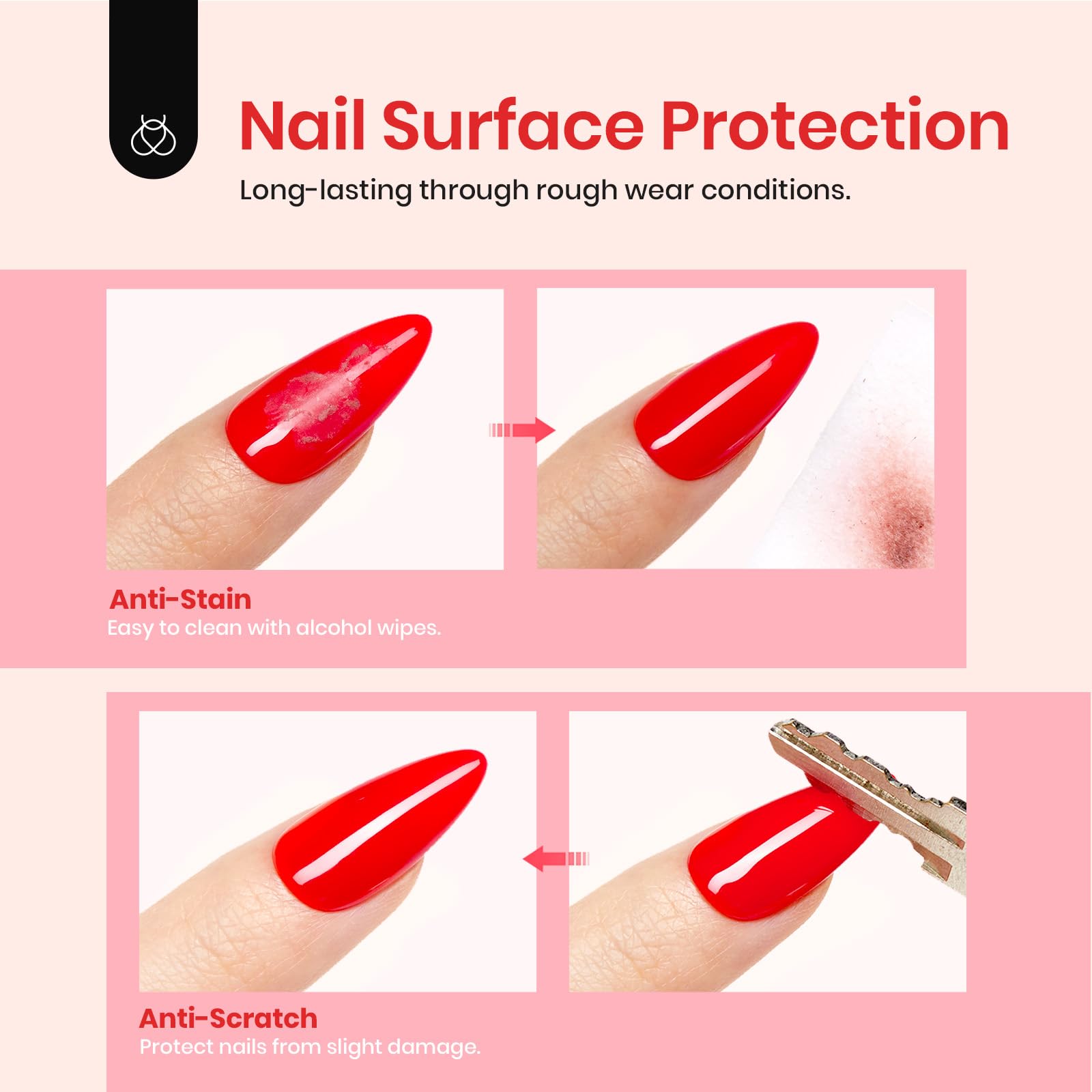 Beetles Blooming Gel helps seal color and reduce chipping on nails