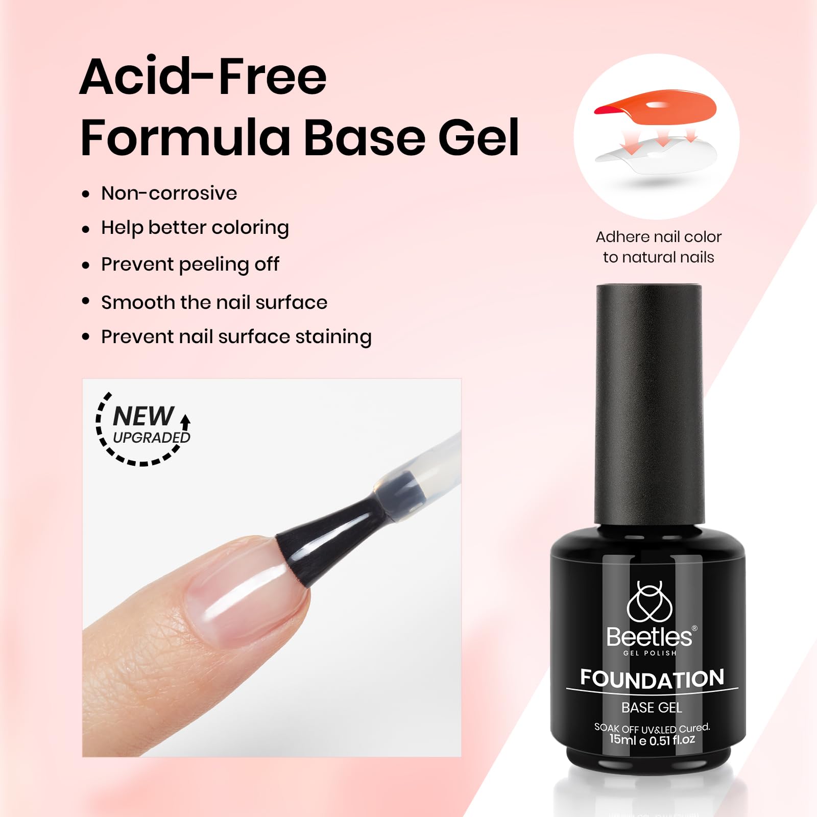 Beetles Gel Polish: bote de 15 ml para aplicación cómoda.