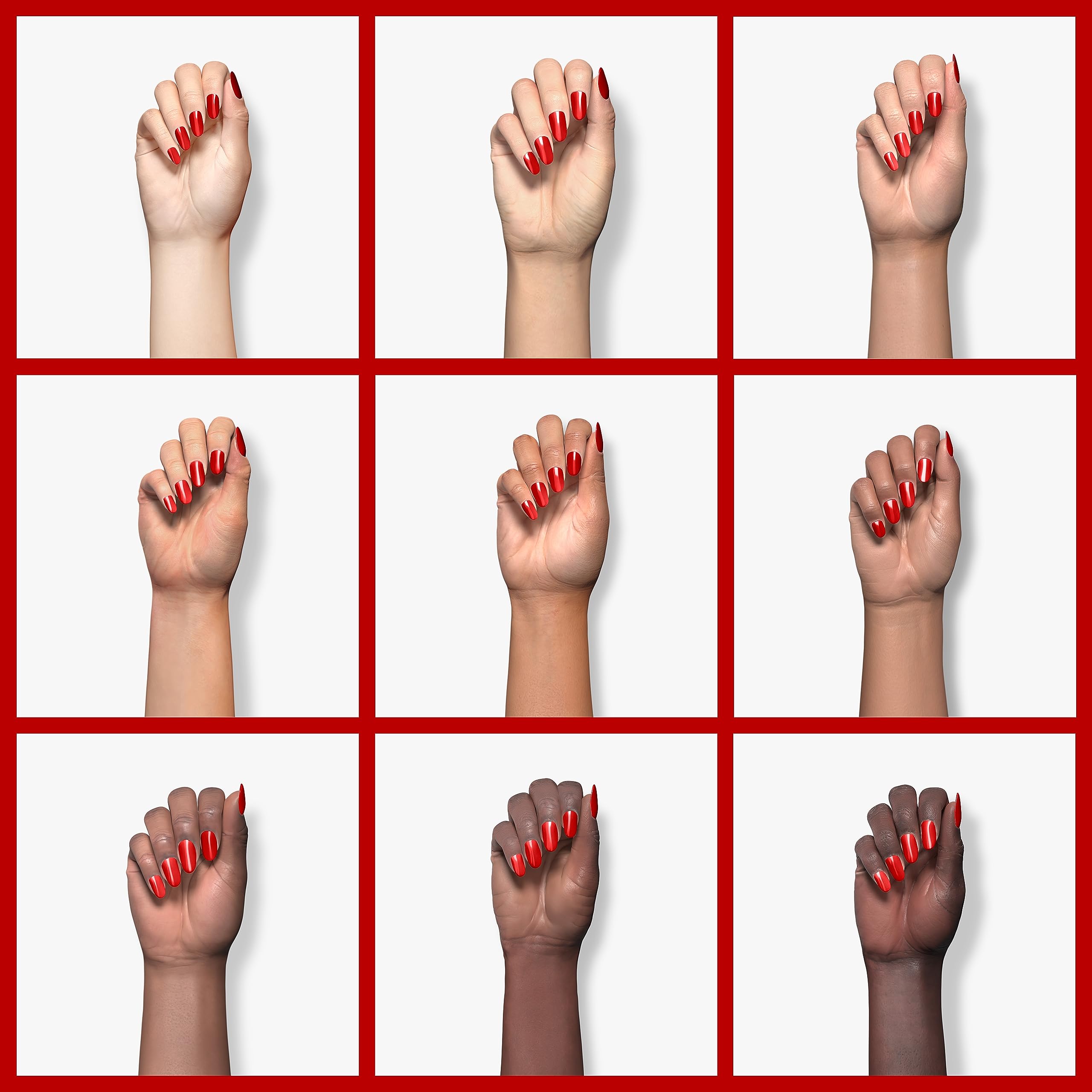 Beetles Esmalte gel rojo, acabado brillante de aspecto profesional.