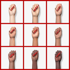 Beetles Esmalte gel rojo, acabado brillante de aspecto profesional.