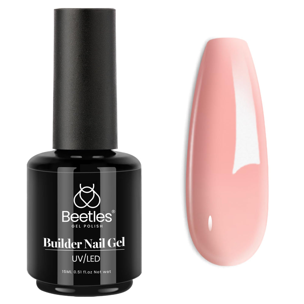 Beetles gel de construcción de 15 ml en primer plano para extensión de uñas