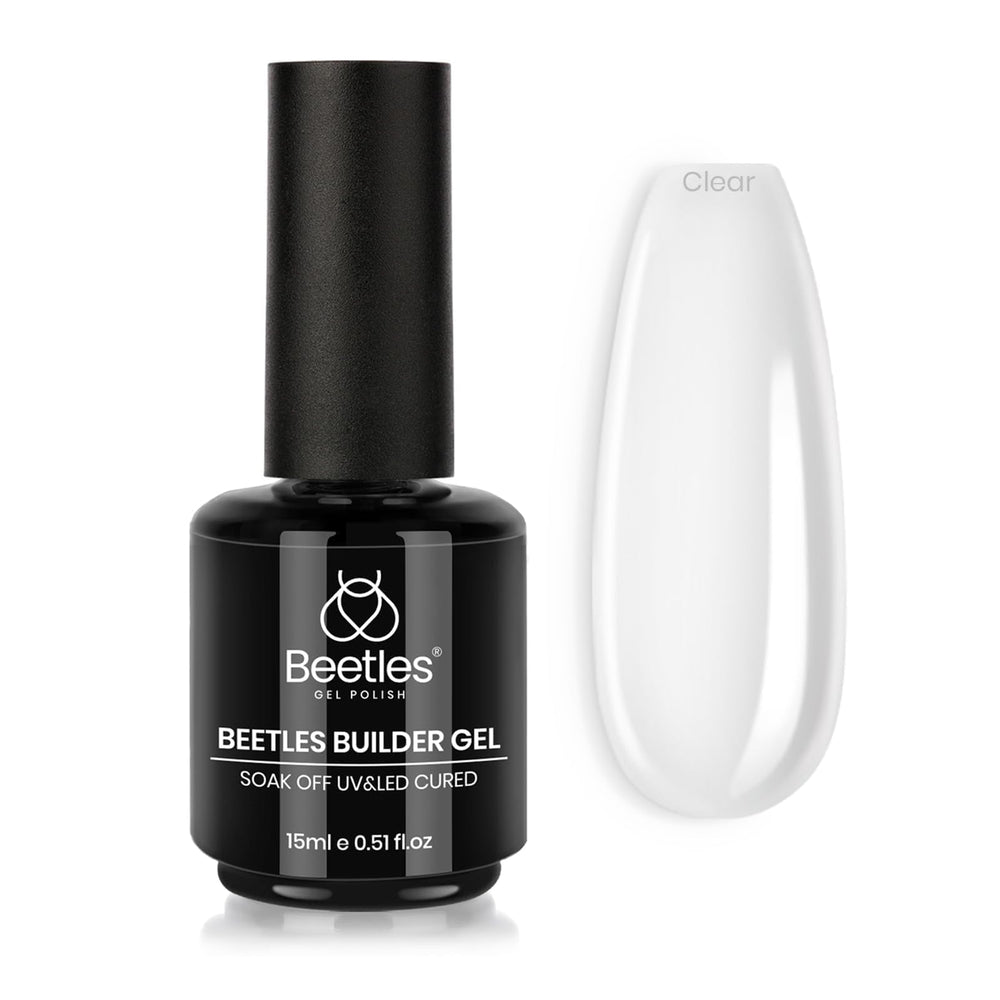 Beetles Builder Gel, botella de 15 ml, aplicación precisa