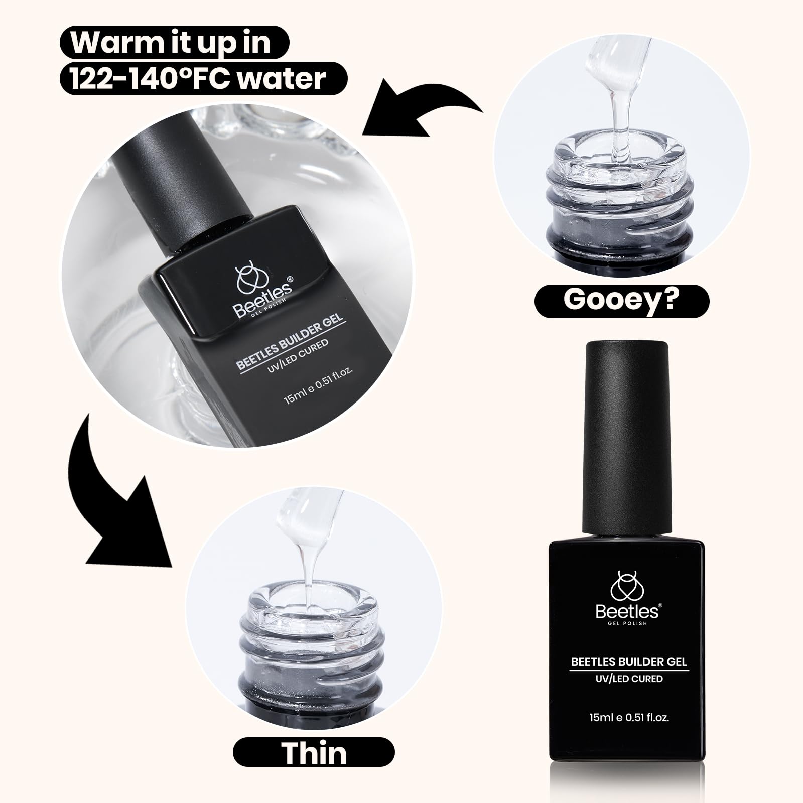 Beetles Builder Gel kit for DIY nails at home or salon