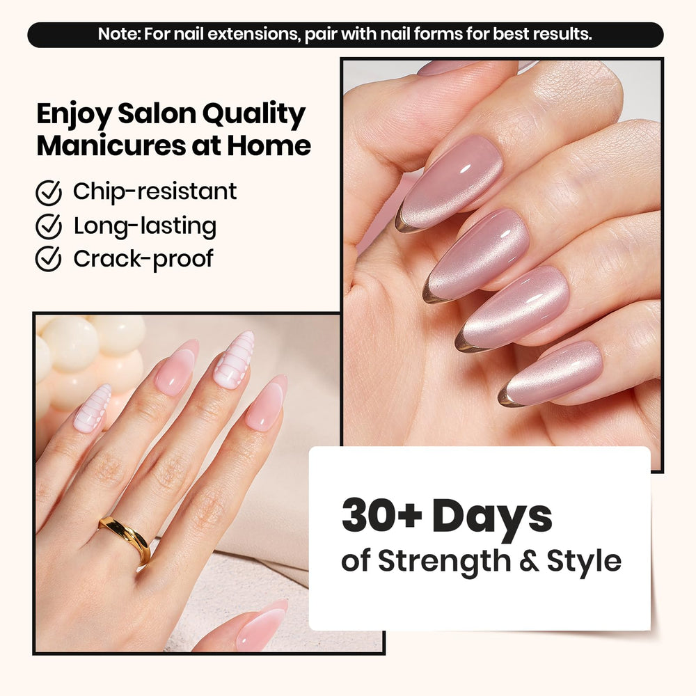 Beetles Builder Gel extension with tips or forms for length
