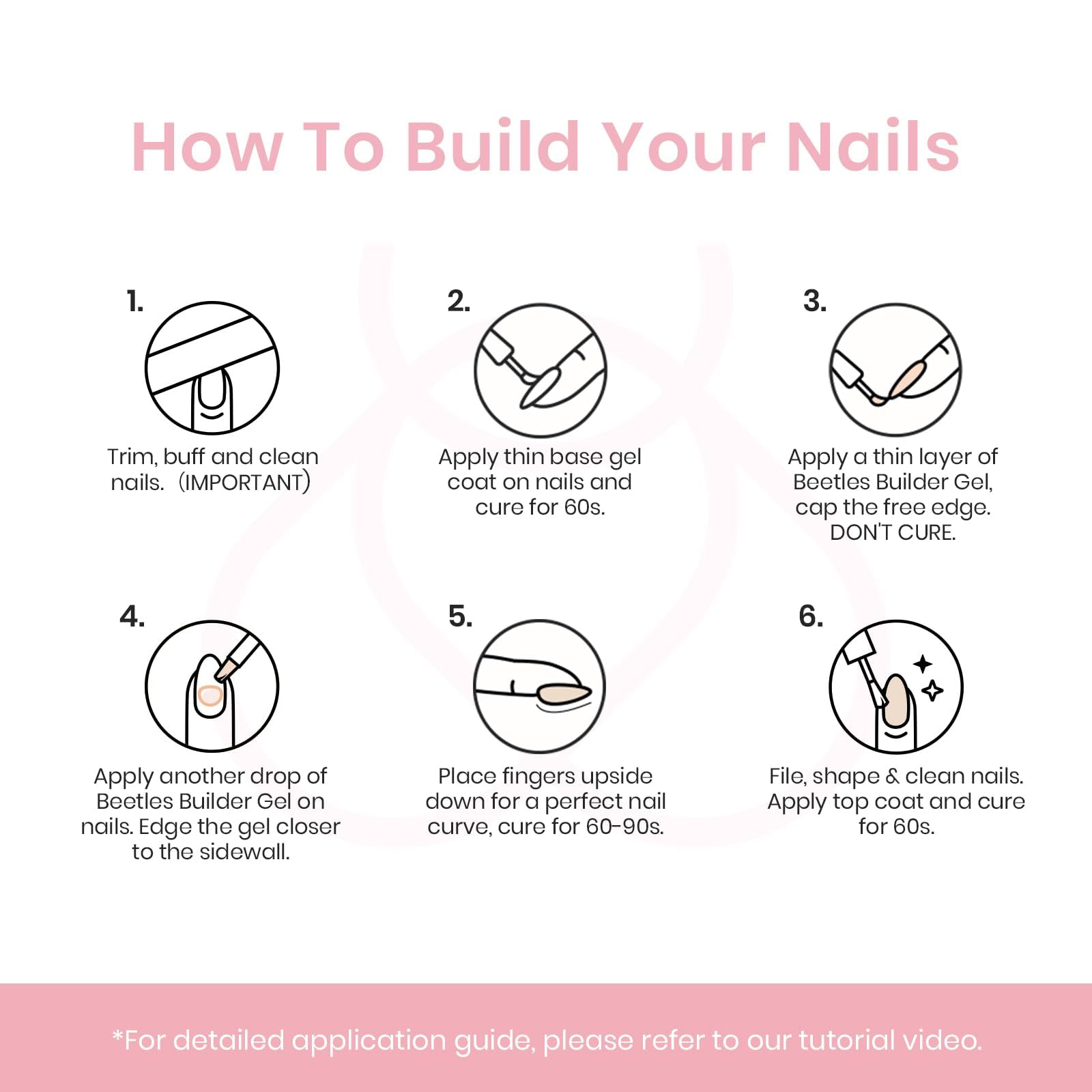 At-home nail art with Beetles Builder Gel Set for salon-like finish.