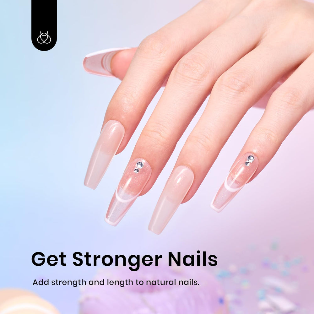 Long-lasting nails with Beetles Builder Gel Set for 30+ days.