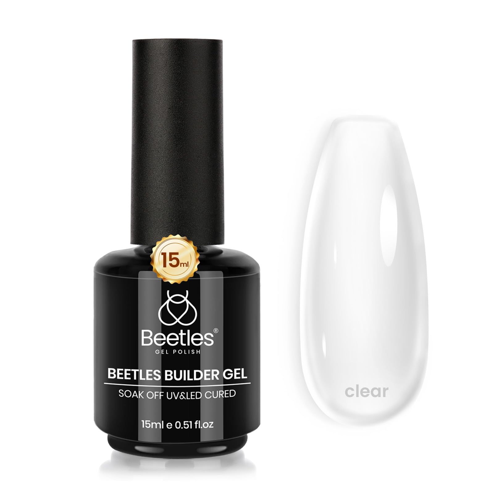 Beetles Builder Gel: apex definido para uñas más fuertes.