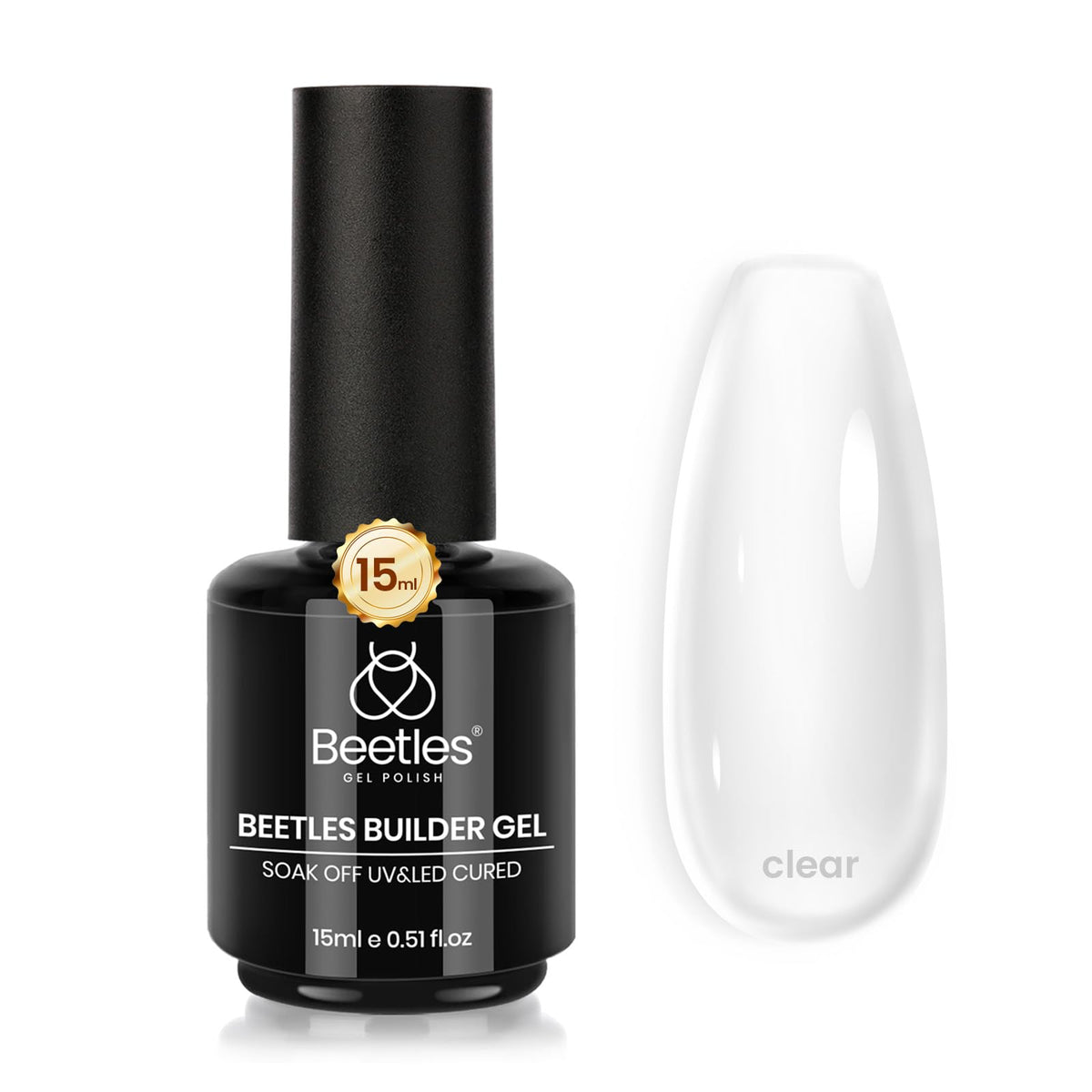 Beetles Builder Gel: apex definido para uñas más fuertes.