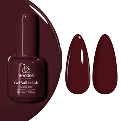 Beetles burdeos: gel esmalte Blanchett marrón vino, acabado elegante y duradero para uñas.